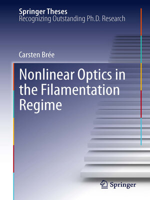cover image of Nonlinear Optics in the Filamentation Regime